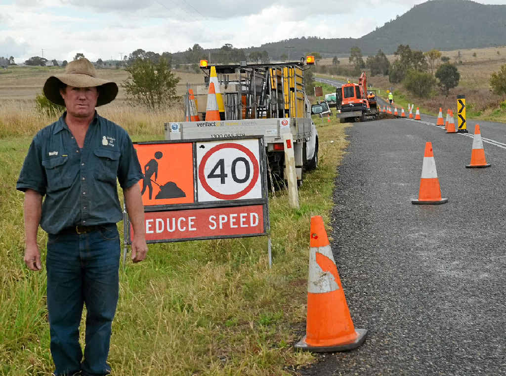Local resident Rolly Payne is sick of the continual roadworks. Local resident Rolly Payne is sick of the continual roadworks.